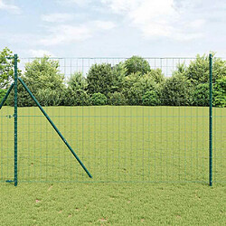 vidaXL Clôture Euro Vert 1,6 x 10 m Fer revêtu de PVC