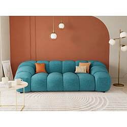 Lisa design canapé droit Ava 3 places - Bleu