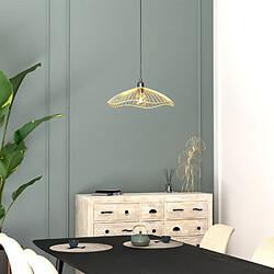 Atmosphera Suspension filaire en métal GALT - Diam. 34 cm - Doré