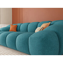 Lisa design canapé droit Ava 3 places - Bleu