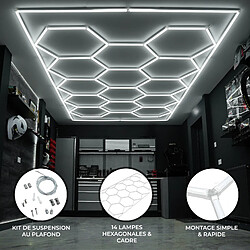 Monstershop Plafonnier LED Hexagonal
