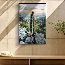 Mauro Ferretti Toile décorative avec cadre Cactus 60 x 4 x 90 cm Modèle 1.