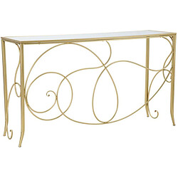 Mauro Ferretti Console en métal doré Art 140 x 40 x 80 cm.