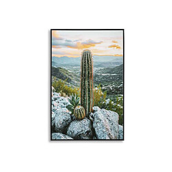 Mauro Ferretti Toile décorative avec cadre Cactus 60 x 4 x 90 cm Modèle 1.