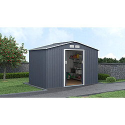 Habitat Et Jardin Abri de jardin métal Vegas II - 5,29 m2 - Gris