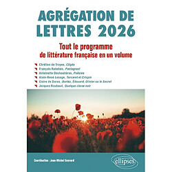 Agrégation de lettres 2026 : tout le programme de littérature française en un volume - Occasion