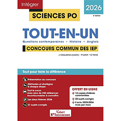 Tout-en-un, concours commun des IEP 2026 : questions contemporaines, histoire, anglais
