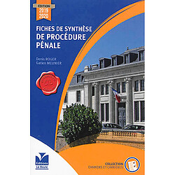 Fiches de synthèse de procédure pénale - Occasion