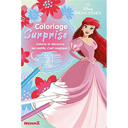 Disney Princesses : Coloriage surprise (Ariel) : Colorie et découvre les motifs, c'est magique !