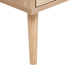 Pegane Bureau avec caisson - Bois clair pas cher