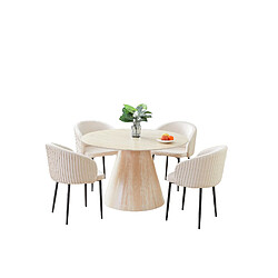 Homy france Table à manger Rosalia - Travertin