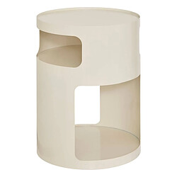 Pegane Table d’appoint ronde - Blanc