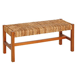 Pegane Banc bout de lit en bois - Naturel
