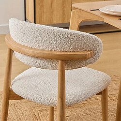 Avis Pegane Lot de 2 chaises coloris blanc et structure en bois massif - Longueur 51 x Profondeur 56 x Hauteur 78 cm