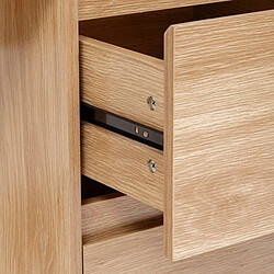 Acheter Pegane Bureau avec caisson - Bois clair