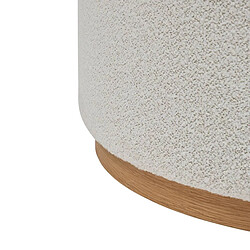 Avis Pegane Pouf rond bouclette - Crème