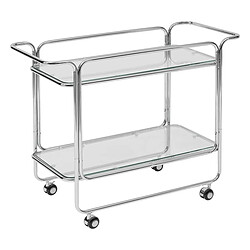 Pegane Desserte chariot en verre - Transparent