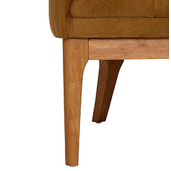 Acheter Pegane Fauteuil vintage velours - Camel