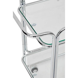 Avis Pegane Desserte chariot en verre - Transparent