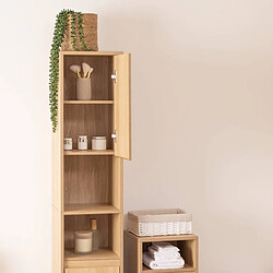 Pegane Colonne de salle de bain - Bois clair