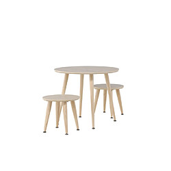 Avis Paris prix Table enfant avec 2 tabourets - Naturel