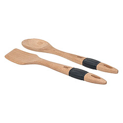 Five Simply Smart Lot de 2 Ustensiles de Cuisine Bois 32cm Naturel