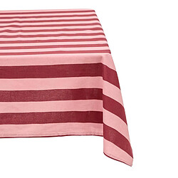Atmosphera Nappe à Rayures Chéri 150x250cm Rouge