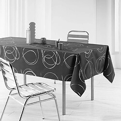 Paris Prix Nappe Imprimé Métallisé Bully 150x300cm Gris
