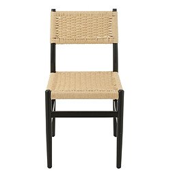 Paris Prix Chaise Corde en Bois Lap 87cm Noir