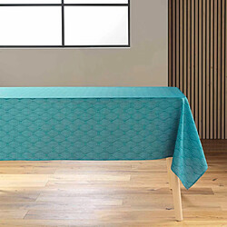 Paris Prix Nappe Antitache Imprimé Ofelis 145x240cm Bleu