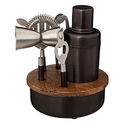 Secret De Gourmet Coffret Coktail 6 Pièces Manguier 21cm Noir