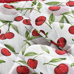 Paris Prix Gant & Manique Imprimé Cerisette 28cm Rubis