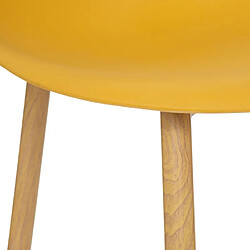 Avis Atmosphera Lot de 6 Chaises Taho 86cm Ocre