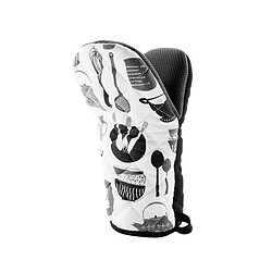 Paris Prix Gant de Cuisine Pince Kitchen 24cm Noir