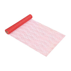 Paris Prix Chemin de Table Jetable Effet Maille 30cmx5m Rouge