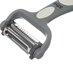 Five Simply Smart Éplucheur 3 Lames en Acier Rasoir 15cm Gris pas cher