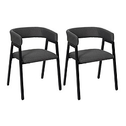 Paris Prix Lot de 2 Chaises Design Atome 74cm Gris