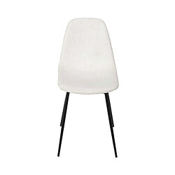 Avis Mes Lot de 4 chaises 54x45x85 cm en velours côtelé beige - TAKO