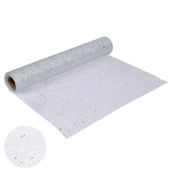 Paris Prix Chemin de Table Jetable Sequins 30cmx4m Argent