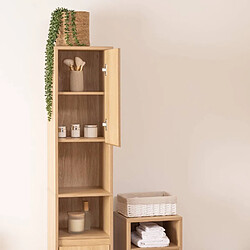 Five Simply Smart Colonne 2 portes effet bois naturel ABANA - Beige