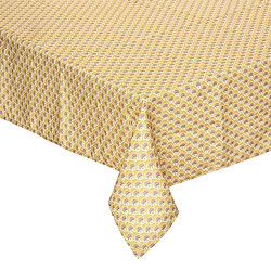 Atmosphera Nappe Antitache à Motifs Gloria 140x240cm Ocre