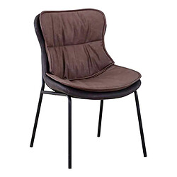 Paris Prix Chaise Design Brady 84cm Marron Clair & Foncé