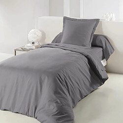 Paris Prix Housse de Couette Lina 140x200cm Gris
