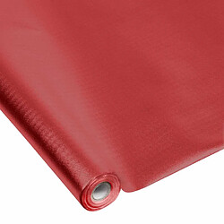 Paris Prix Nappe Plastique Imperméable 1,20x5m Rouge
