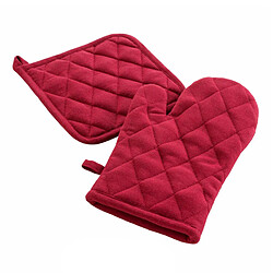 Paris Prix Gant & Manique Uni Cerisette 28cm Rubis