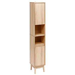 Five Simply Smart Colonne 2 portes effet bois naturel ABANA - Beige