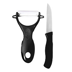 Paris Prix Couteau & Éplucheur Céramique Cario 16cm Noir