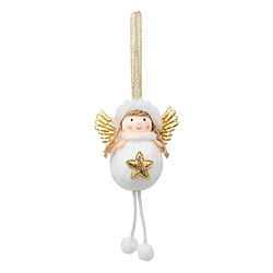 Atmosphera Sujet de Noël Ange 16cm Blanc