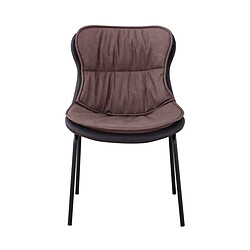 Paris Prix Chaise Design Brady 84cm Marron Clair & Foncé