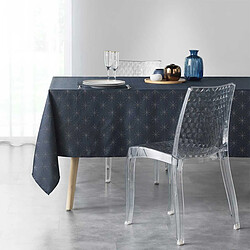 Avis Paris Prix Nappe Imprimée Jacquard Étoiles 140x300cm Bleu